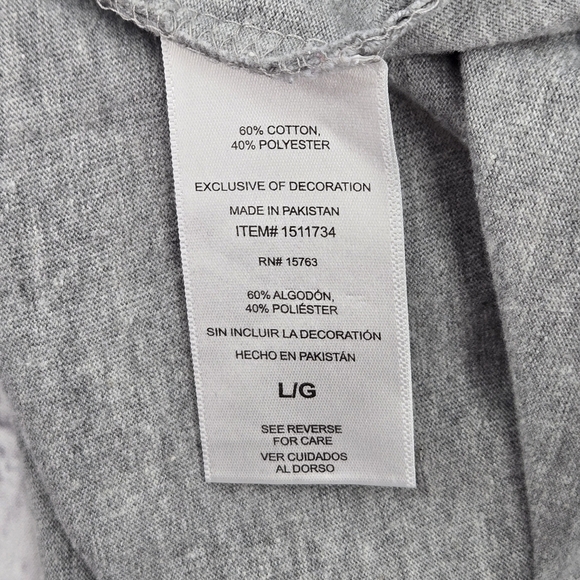 Champion Gray Men's T-Shirt SIZE:LARGE - Picture 7 of 9